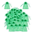 thumbnail image 3 of 100 Pcs Fruit Protection Bags,fruit Netting Bags for Fruit Trees Fruit Mesh Bag,with Drawstring Netting Barrier Bags for ,Fruit,Flower , 102cm Green 10cmx12cm Green, 3 of 6