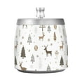thumbnail image 7 of Yayeee Ashtray with Lid for Cigarette Smokeless Stainless Steel Home Ash Holder, Christmas Forest, 7 of 7
