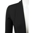 thumbnail image 4 of Doublju Women's Lightweight Thin 3/4 Sleeve Open Front Blazer with Plus Size, 4 of 4