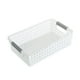 thumbnail image 2 of Cesta de plástico blanco con asa - Caja plegable para ropa de ropa, juguetes y material deportivo - 5 opciones de talla, 2 of 7