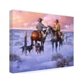 thumbnail image 2 of Jack Sorenson 'Sharin Christmas with the Neighbors' Canvas Art, 2 of 4