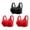 Black+2Red, variant on ShomPort 3pc Full Coverage Bras for Women Adjustable Straps Seamless Bra Comfortable Wireless Padded Bra