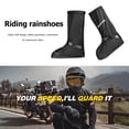 thumbnail image 4 of 1 Par Fundas Impermeables para Zapatos Protector Calzado para Motocicleta (XXL Negro), 4 of 9