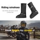 thumbnail image 4 of Bsvklp 1 Par Fundas Impermeables para Zapatos Protector Calzado para Motocicleta (XXL Negro), 4 of 9