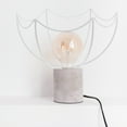 thumbnail image 6 of Wire Lamp Shade Frame White Iron Scallop Dome DIY Accessory, 6 of 6