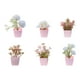 thumbnail image 4 of 6 piezas de flores artificiales en maceta, mini plantas en maceta, arreglo floral, decoración pequeña Estilo A, 4 of 9