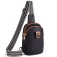 thumbnail image 1 of Bolso bandolera BOSTANTEN 2025 de piel para mujer, color negro, 1 of 8