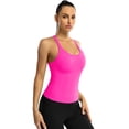 thumbnail image 4 of Sociala Women's Slim Straps Cropped Tops Scoop Neck Ribbed Tank Tops Built in Bra, 4 of 6