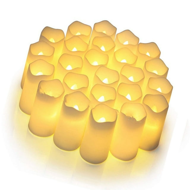 Velas LED Jadeshay 24 velas eléctricas luz de té características mejoradas