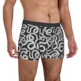 thumbnail image 4 of Salouo Snake Print Men's Boxer Briefs,Breathable Underwear Elastic Waistband Briefs for Men -Small, 4 of 8