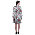 thumbnail image 4 of Moomaya Printed Womens Kimono Sleeve Robes Satin Silk Getting Ready Bridal Robe Coverup, 4 of 7