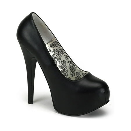 - Womens Classic Pumps 5 3/4 Inch Heel Platform Patent Shoes Black Pink Red White