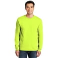 thumbnail image 6 of High Visibility Safety T-Shirt | Gildan Long Sleeve Shirts, Safety Green Tee | Pack 6, Size-L, 6 of 6