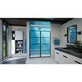 thumbnail image 2 of DreamLine Unidoor Madrid 58-58 1/2 in. W x 72 in. H Frameless Hinged Shower Door in Satin Black, 2 of 7