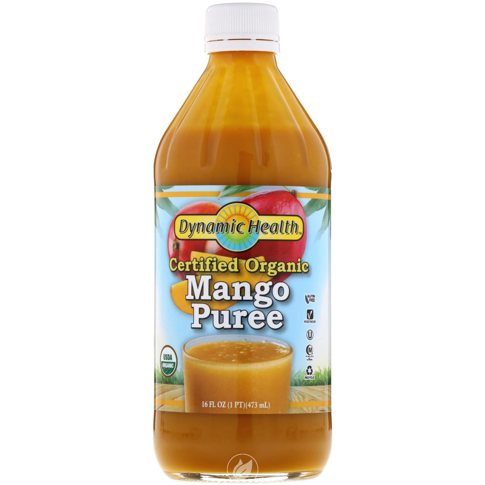 Dynamic Health Laboratories Inc Mango Puree 16 Ounce, Pack of 2