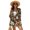 Tropical Leaf Hibiscus Flower, variant on FKEKYI Blue Shark Print Women's 2 Piece Short Set Open Front Shirt Top & Summer Shorts with Elastic Waistband Soft Beachwear Causal Lounge Set Resort Wear, XL