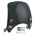 thumbnail image 2 of MOTOCICLETA RETRO MOTOCICLETA PARABRISAS DE PC DEFLECTOR DE VIENTO Universal para la Parte de la Moto del Faro de 5-7 Pulgadas, 2 of 7