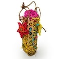 thumbnail image 3 of Flmtop Parrot Bird Bites Climb Pull Toy Hanging Brushed Paper Strip Rope Pet Cage Decor Random Color, 3 of 6