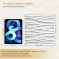 thumbnail image 4 of 29 Sq.Ft 3D Wall Panels, Modern Interior Accent Wall Panel Geometric Textured Wall Tiles for for Living Room Hotel Office,11.8"x11.8", 30Pack, 4 of 7