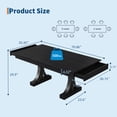 thumbnail image 2 of 71-Inch Dining Table for 6-8 People,Wooden Kitchen Table with 2 Drawers,Rectangular Farmhouse Dinner Table with Double Pedestal for Kitchen Living Room, 2 of 8
