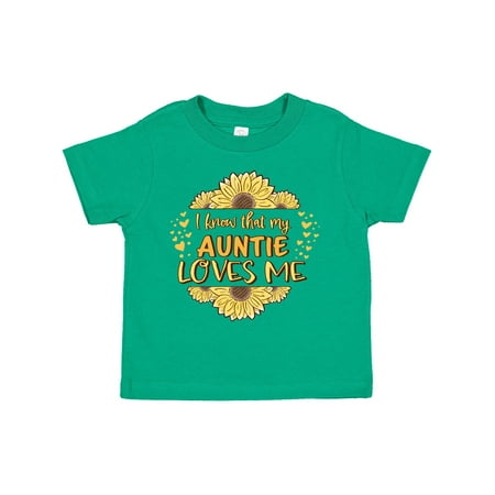 

Inktastic I Know That My Auntie Loves Me Gift Toddler Boy or Toddler Girl T-Shirt