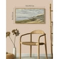 thumbnail image 5 of Drsoum Vintage Wall Art Coastal Seascape Landscape Painting Retro Meadow Scenery Farmhouse Kitchen Living Room Decor 8x16in Natural Framed, 5 of 7