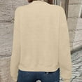 thumbnail image 4 of Women Zip up Sweatshirts with Pockets Long Sleeve Cropped Jackets Casual Loose Stand Collar Lightweight Short Outwear Beige XXL, 4 of 8