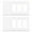 White, variant on Wall Plate Midsize Decorator/Rocker, 3 Gang,White (10-Pack)
