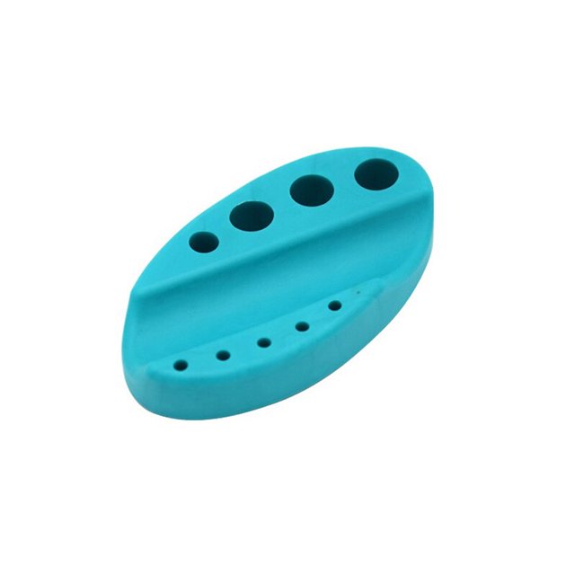 Uds. Portavasos de pigmento de tinta de tatuaje de silicona ovalada, soporte de tapa de pintura bordada, soporte para bolígrafo Microblade, accesorio para máquina de maquillaje de cejas Gao Jinjia LED