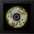 thumbnail image 2 of Tiffany Studios 15x15 Black Modern Framed Museum Art Print Titled - Overhead Detail of a Butterfly, 2 of 5