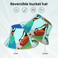 thumbnail image 5 of Easygdp African Women In Mountain Landscape (2) Double-Sided Reflective Fisherman Hat,Sun Visor,Casual Hat,Fluorescent Hat,Suitable For Outdoor And Night Walking,Unisex, 5 of 9