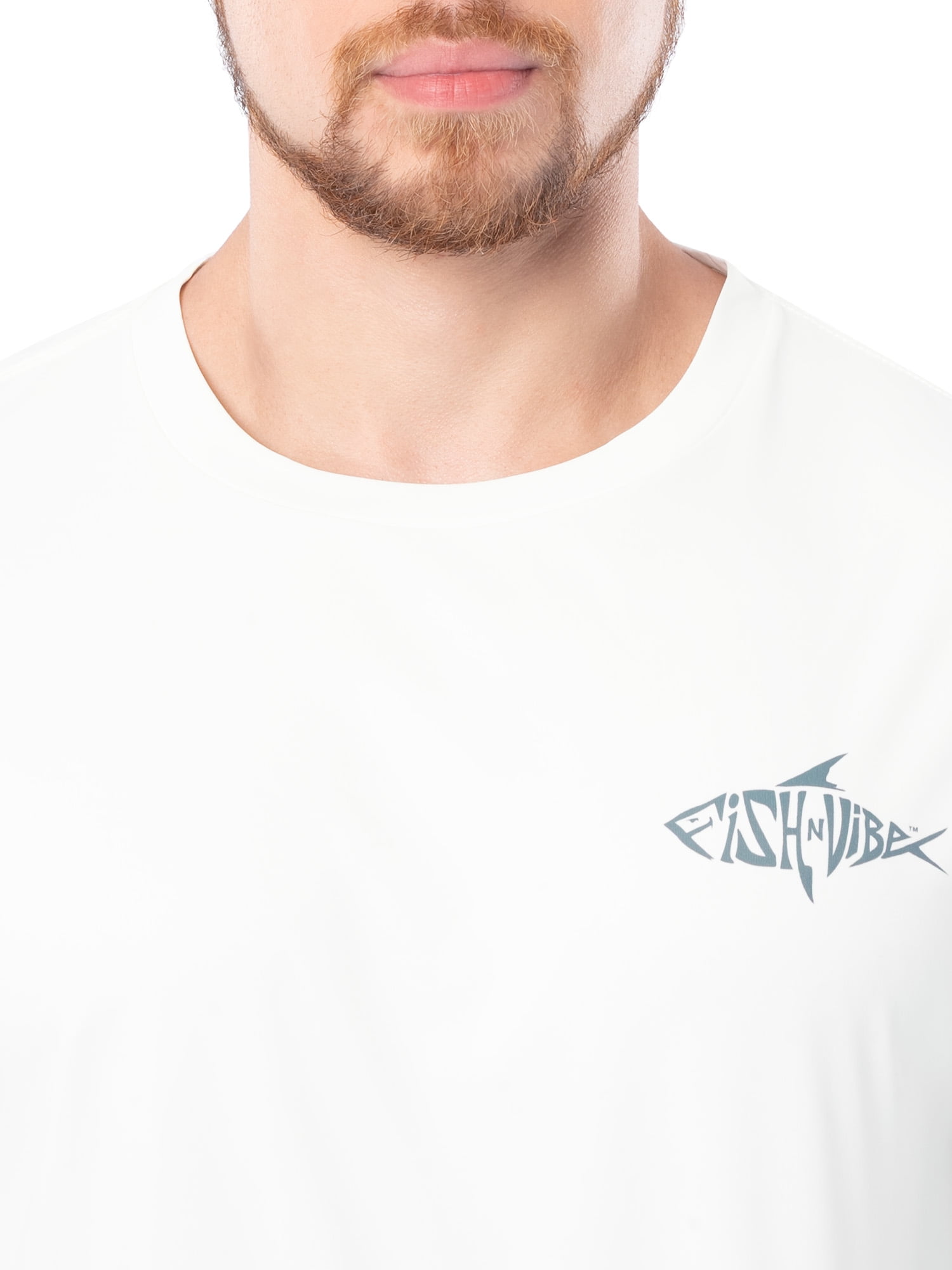 Fish N Vibe Men's Sublimated Long Sleeve Performance Tee, Bright White/Fnv Hotspot, 3XL