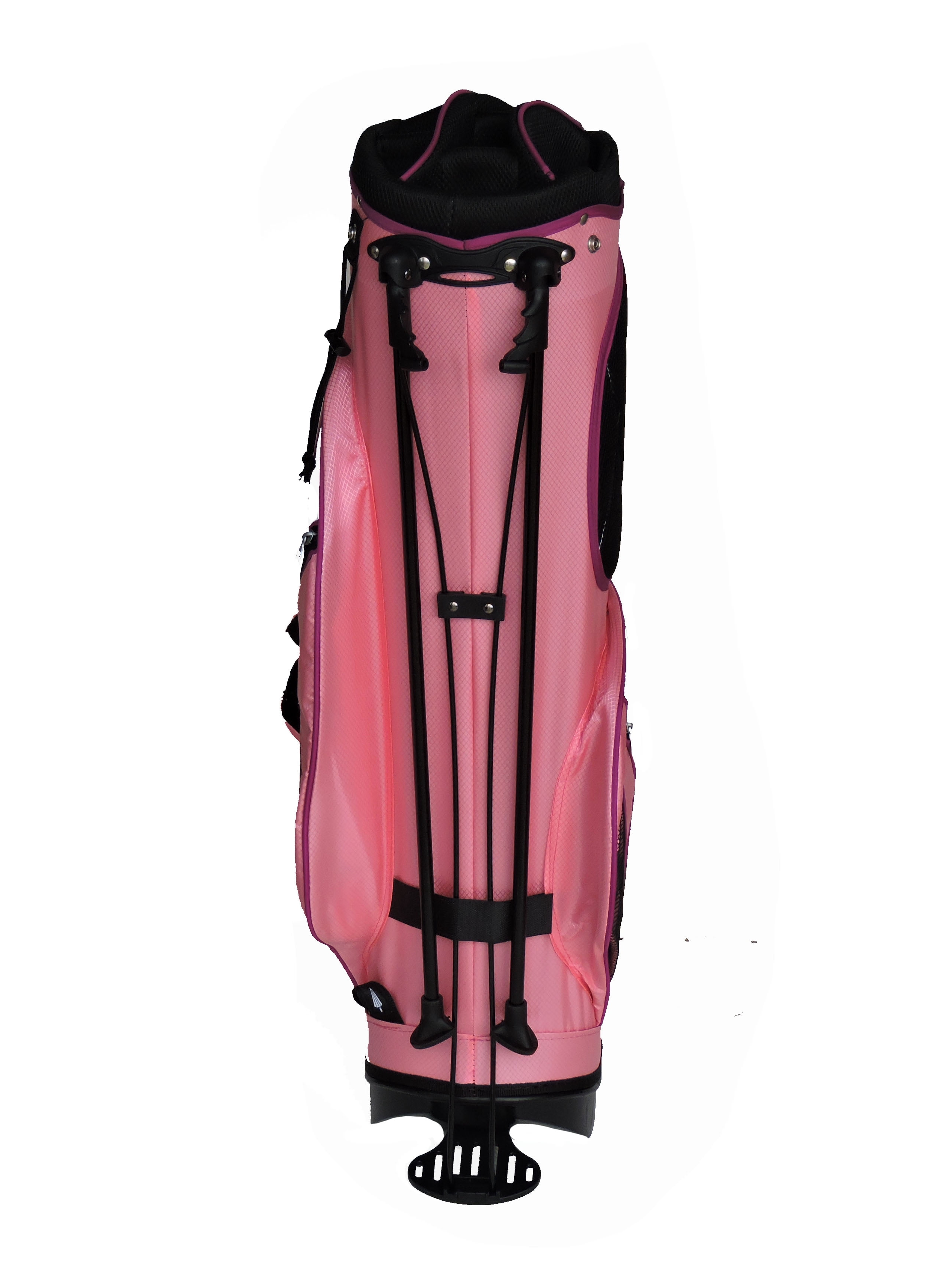 Sephlin - Sephlin Women Ultra Lite Pink Golf Bag 34" Stand Tall (Salmon Pink White Purple)