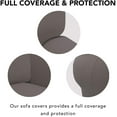 thumbnail image 3 of Stretch Sofa Slipcover Spandex Non-Slip Soft Couch Sofa Cover, Washable Furniture Protector with Anti-Skid Foam and Elastic Bottom for Kids, Pets OversizedSofa, 3 of 7