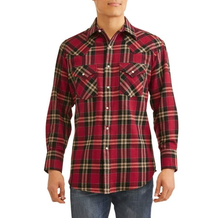 - Big And Tall Men's Long Sleeve Brawny Western Shirt