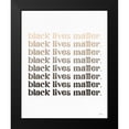 thumbnail image 2 of Lux + Me Designs 15x18 Black Modern Framed Museum Art Print Titled - Black Lives Matter II, 2 of 5