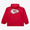 thumbnail image 2 of Men's Mitchell & Ness Red Kansas City Chiefs Coaches Full-Snap Hooded Windbreaker Jacket, 2 of 4