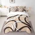 thumbnail image 2 of Homewish Abstract Stripes 7-Piece Twin Bedding Sets For Teens Boys Girls,Geometric Lines Bedding Comforter Set,Vintage Aesthetic Breathable Sheet Sets,Ultra Soft Home Decor,Reversible, 2 of 8