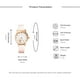 thumbnail image 3 of Reloj de cuarzo para mujer, relojes para mujer, diseño coreano de última moda, informal, blanco, reloj de cuarzo moderno para mujer, reloj de moda, 3 of 3