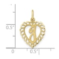 thumbnail image 4 of Diamond2Deal Mother's Day Gift 10k Yellow Gold Initial I Charm Pendant for Women, 4 of 6