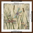 thumbnail image 5 of Art.com Dancing Dragonflies I Art Print by Jade Reynolds, Brown Frame Wall Art, 21" x 21", 5 of 5