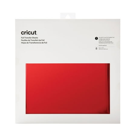 UPC: 0093573993404 | Cricut Foil Transfer Sheets – Red  12  x 12   Package of 8