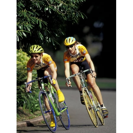 Bicycle Racers at Volunteer Park, Seattle, Washington, USA Print Wall Art By William