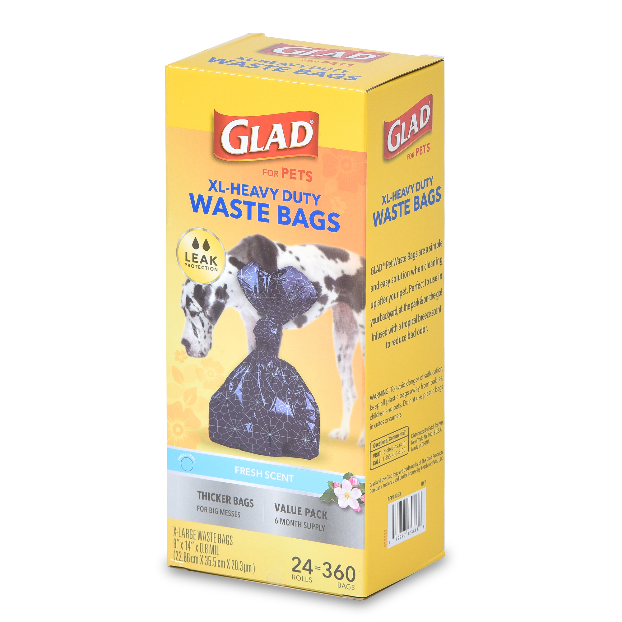 Glad Extra Large Heavy Duty Scented Dog Waste Bags, 360 Count photo 7