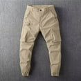thumbnail image 2 of Men's Cargo Pants For Everyday Casual Outdoor Activities Comfortable Relaxed Fit With Zipper Details Perfect For Spring And Summer, 2 of 5