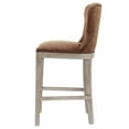 thumbnail image 4 of New Pacific Direct Dorsey 26" Faux Leather Counter Stool in Brown/Chocolate, 4 of 5
