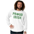 thumbnail image 5 of Proud Irish St Patrick's Day Shamrock Long Sleeve TShirt Men Women Brisco Brands S, 5 of 6