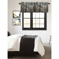 thumbnail image 5 of Kitchen Valances for Window, Old Wooden Stained Windows Light Filtering Rod Pocket Valance Curtain, Needle Forest Mountains &nbsp;Short Curtains Window Topper for Bedroom Bathroom Living Room 42x12in, 5 of 9