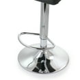 thumbnail image 4 of Elama 2 Piece Square Tufted Faux Leather Adjustable Bar Stool in Black with Chrome Base, 4 of 9