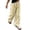 Yellow, variant on Fashion Girls Striped Trousers 2026 Stretchy Drawstring Elastic Waisted Pants Vertical Bottom Flared Wide Leg Casual Trousers Kids Breathable Lightweight Spring/Autumn Back To School Birthday GIfts